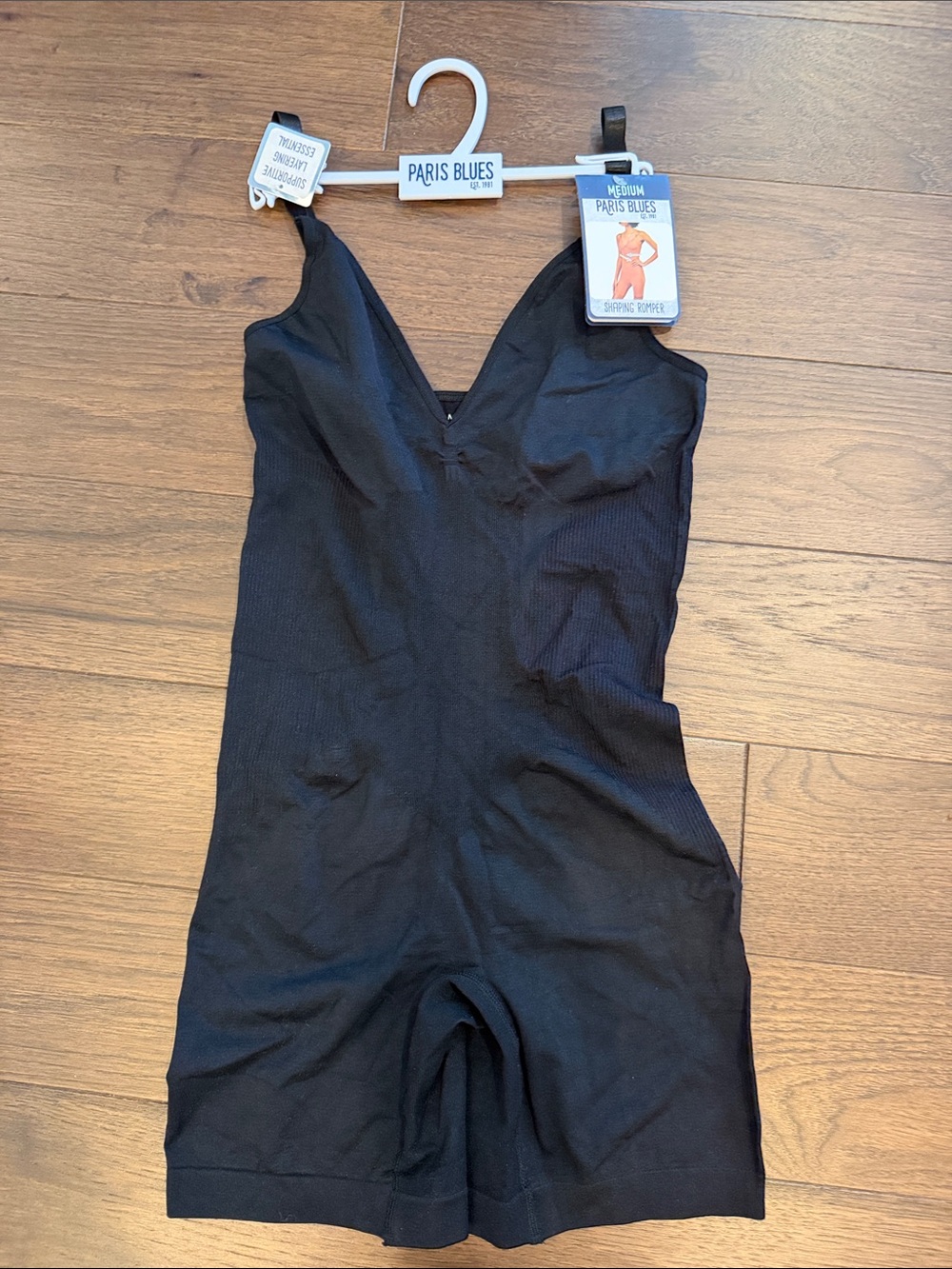 Paris Blues Black Shaping Romper Size Medium NWT - C8
